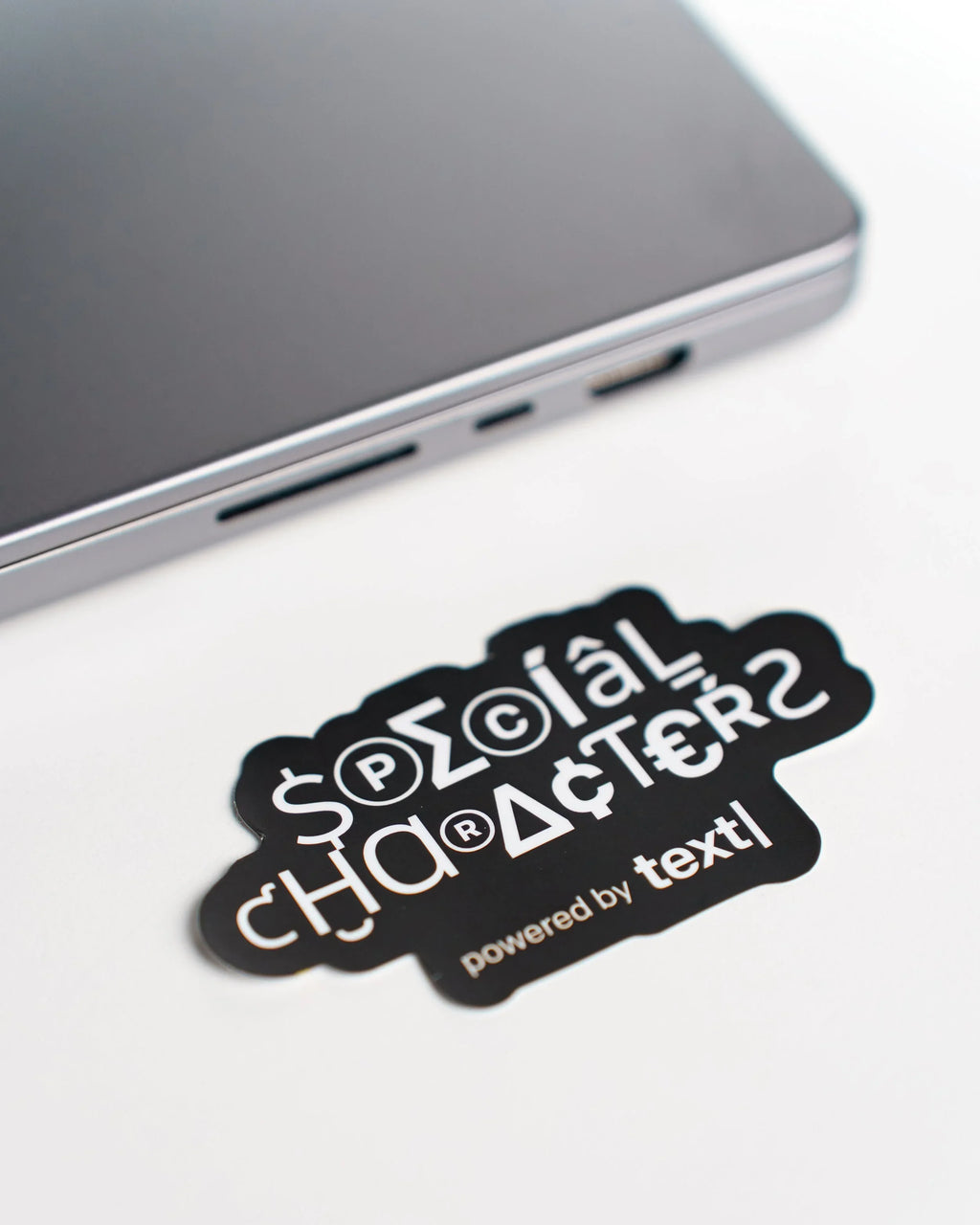 text| Stickers | Set of 4